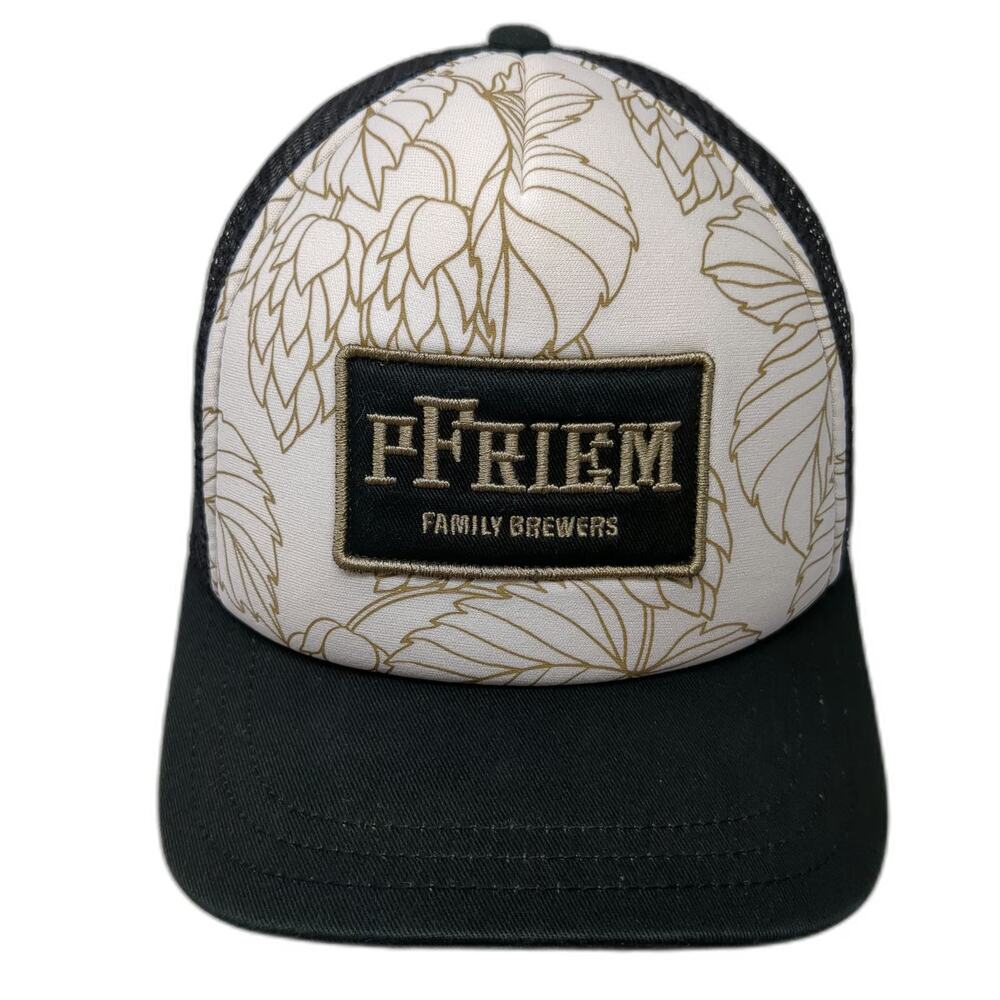 Pistil Trucker Hat White One Size Mesh Snapback pFriem Family Brewers Hops Logo